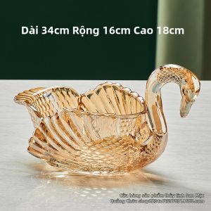 Đĩa Quả Pha Lê Mạ Vàng Sang Trọng
