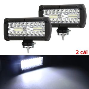 2 Đèn LED Đa Năng Cho Ô Tô 12V-24V Chiếu Điểm Và Chiếu Rộng Dùng Cho Xe Tải SUV 4x4 Thuyền ATV UTV - Đèn Pha Lái Xe