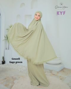 Mukena Travel Mukena Dalanova Gowell 2In1 Dewasa Jumbo dan Anak Usia 2-9 Tahun