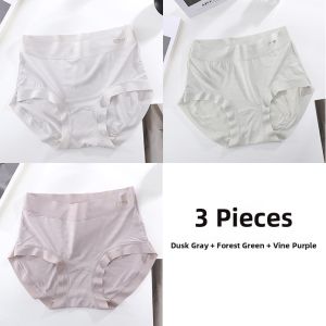 Eco-Friendly Zero Carbon Modal Ladies Underwear Antibacterial Triangle Shorts Comfortable Mid-Waist Briefs Womens Innerwear