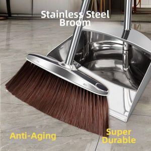 Jiaxun | Stainless Steel Heavy Duty Dustpan Broom Set