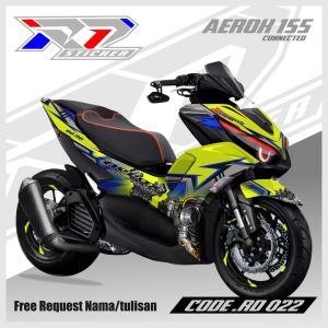 Decal sticker aerox 155 connected. Decal new aerox 155 2021.sticker aerox 155 full body