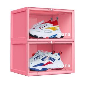 GOTO | Transparent Multicolor Shoe Organizer Box
