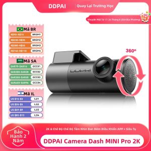 Camera Hành Trình DDPAI MINI Pro 2K 1440P WiFi DVR Có Tầm Nhìn Ban Đêm Điều Khiển Bằng Giọng Nói Thông Minh 121 ° Hỗ Trợ Giám Sát Đỗ Xe 24/24 FOV
