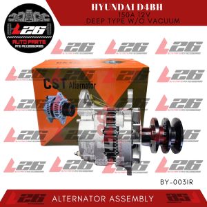 Alternator Assembly for Hyundai D4BH 150AMP 12v Deep Type withouty Vacuum BY-003IR CST