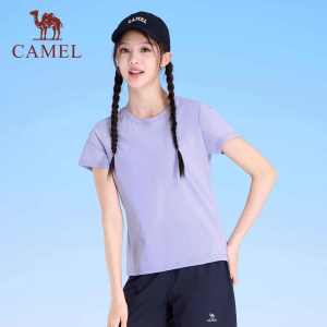 Cameljeans Sports Quick-drying T-shirt Womens Short-sleeved Summer Breathable Running Fitness Tops