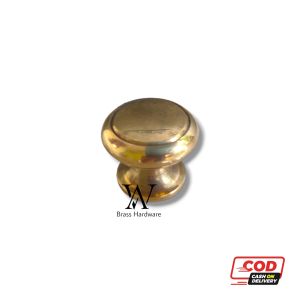 Knob Laci Lemari Meja Kuningan Antik Motif Polos 18 cm 1 pcs