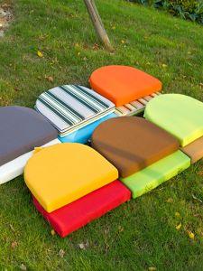 Thickened High Density Sponge Seat Cushion Sofa Pad Dining Chair Stool round Square U-Shaped Backrest Pad Modern Simple Style