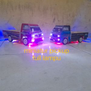 miniatur pickup full lampu