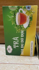 Trà hoa đu đủ đực Liên Hoa Chi hộp 30 gói trà túi lọc hoa đu đủ đực xạ đen mát gan tốt cho tiêu hóa