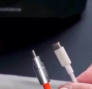 kabel hp charger cepat penuh 120W kabel data Fast Charging MICRO TYPE C IOS - Merah