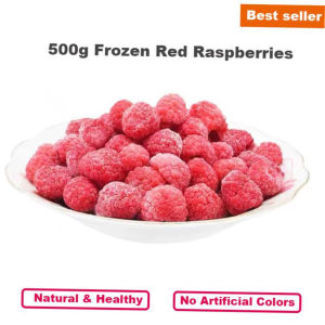 Natural Frozen Red Raspberries 500g No Added Sugar Snacks Dried Fruits SFExpress Delivery from Other Countries