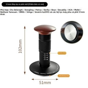 Dụng Cụ Nén Cà Phê JUSTINLAU Với 4 Lò Xo Áp Suất Không Đổi 30lb Dành Cho Máy Pha Cà Phê Breville Kích Thước 51mm/53mm/58mm Chất Liệu Thép Không Gỉ