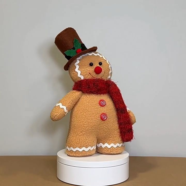 On hand] Gingerbread Man Pillows Soft Christmas Stuffed Animal