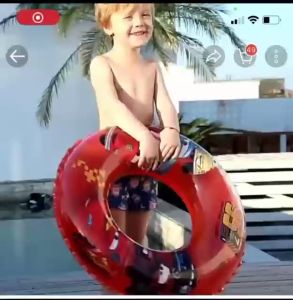 Fu billion New swimming ring adult thickened male and female inflatable life buoy infants and young children underarm ring adult floating ring