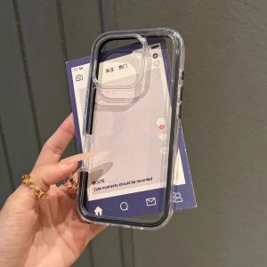 Colorful Three-in-One Transparent Phone Case for Vivox300/X200 S30/20/19/18 New Iqoo15 Y300 Simple Iqooneo11/10/9/8/7/6/5