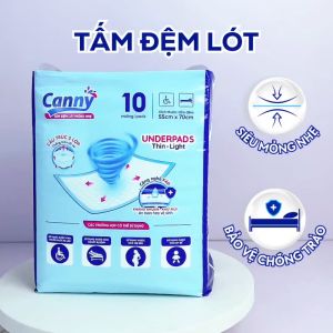 Combo 3 gói Tấm Đệm Lót Người Lớn Canny Siêu Mềm Mại Siêu Thấm Kháng Khuẩn (30 Miếng)