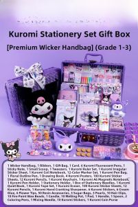 Kuromi Premium Learning Stationery Gift Pack Cute Creative Birthday Gift for Elementary School Girls Age 6 to 12 Practical Educational Supplies