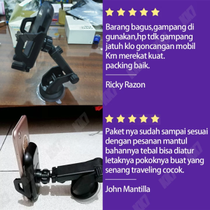 Phone Holder Mobil Otomatis 360 Derajat For Smartphone iPhone Android Car Stand Holder