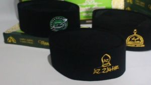 Peci Songkok Hitam Logo Az zahir Kopiah Pria Anak Dewasa Pecinta Sholawat