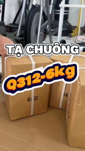 Q312(6KG)-BG Tạ Bình Vôi Kettlebell Tạ Quai Xách 6KG PVC Lõi Cát Sắt Tập Mông Đùi