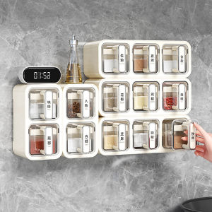 Wall-mounted Seasoning Containers Combination Set