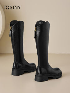 Josiny | Thick Sole Height-Increasing Riding Boots