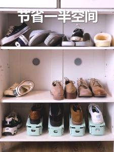 ที่เก็บรองเท้า อุปกรณ์เก็บรองเท้า ประหยัดพื้นที่ชั้นวางรองเท้าหนาสอง ชั้นแบบปรับได้ จัดส่งจากประเทศไทยG2805