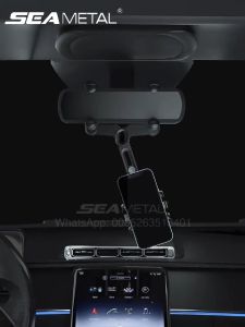 SEAMETAL Car Phone Holder Rearview Mirror Phone Bracket Mount Stand for Mobile Phone GPS Support Adjustable Stand