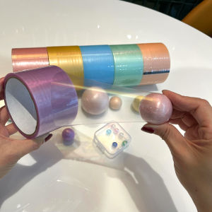 Water Ball Tape Special Colorful Tape Sticky Ball Tape Student Decompression Diang Baby Film Sticky Ball Large Roll