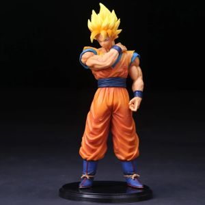 Bandai | Dragon Ball 22cm Son Goku Vegeta Figure Super Saiyan Figure Anime Collectible Figurines for Kids DBZ Action Figure Model