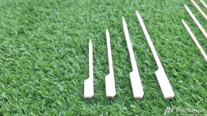 (100/200pcs) Bamboo Gun Skewer Yakitori Stick Skewer Satay Stick Biodegradable BBQ Stick