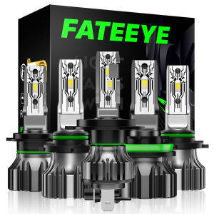 【Novsight】 Fanless FATEEYE F1 9005 9006 H4 H7 H11 LED Headlight Bulb Kit 50W 10000LM 6500K White Super Bright LED Lights for Car High / Low Beam Plug and Play 2Pcs 1 Year Warranty