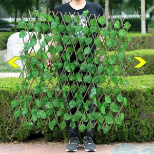 Spot Long 40cm/70cm Artificial Fence Rattan Green Plant leaves Home Fence Rattan String Wall Decor