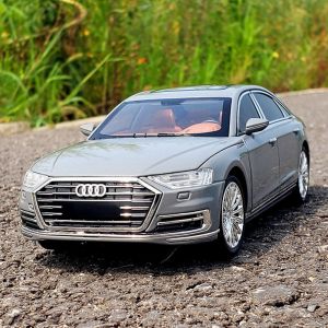 Large Size Audi A6 A7 A8 Alloy Car Model Sound Light Effect Door Can Be Opened Toy Sedan Collectible Decoration Item
