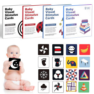 Baby Visual Stimulation Cards High Contrast Flashcards for Newborns 0–36 Months | Infant Sensory Toys Early Learning Toy