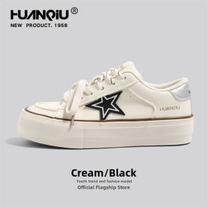 HuanQiu | New Summer Casual Stylish Ins Style Star Canvas Shoes