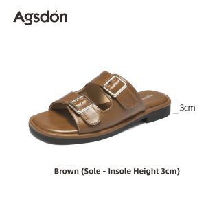 Agsdon | Flat Easy-on Womens Slippers