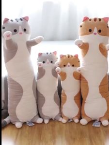 UMI Baby Long Cat Plush Toy Adult Soft Doll Stuffed Kids Children Sleeping Pillow Anak Patung Bantal Panjang Kucing Hadiah