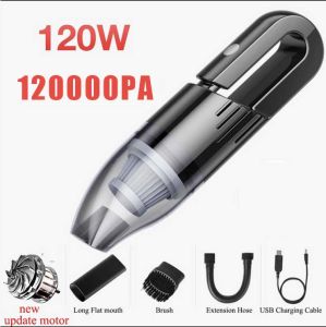 Ruienbao 12000pa Portable Vacuum Cleaner Wireless Mini vacuum cleaner For Home Wet And Dry Car Vacuum Cleaner