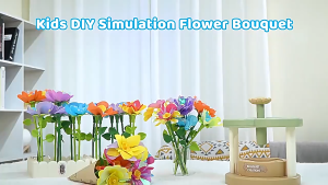 CuddleCove DIY Flower Craft Kit Fabric Bouquet Embossing Machine Mainan Edukasi Kids Gift Hadiah Kreatif