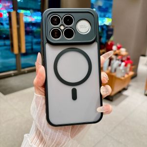Hard PC Transparent Magnetic Wireless Charger Case for Poco F9 Ultra F9 F8 Pro Redmi K100 Pro K100 Pro Max Protector Cover