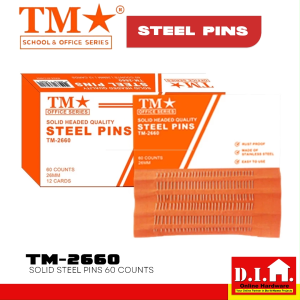 Do It Home TM Solid Steel Pins 60 Counts TM-2660