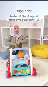 Sugar baby Play with Me 2in1 Baby Walker&Playmat/Push Walker/Alat Bantu Jalan Anak