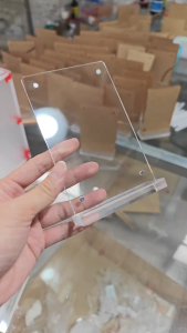 Acrylic Poster Menu Holder Clear Frame Restaurant Desktop Display Stand Card Slot Design
