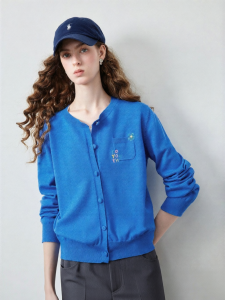 Toyouth | Áo Cardigan Len Thêu Màu Sáng Nhẹ