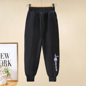 Thickened Cotton Fleece Winter Trousers for Boys And Girls Childrens Warm Pants Northern Style Three-Layered Thermal Outerwear