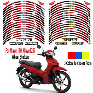 Dành Cho Xe Honda Wave 110i Sóng 125i Xe Máy Bánh Xe Dán Viền Sọc Băng Decal Bánh Xe Phụ Kiện Chống Nước Miếng Dán Trọn Bộ