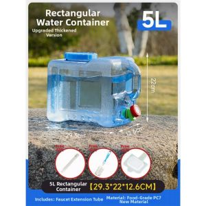 TAOKOU | Food Grade Rectangular Water Storage Bucket with Faucet