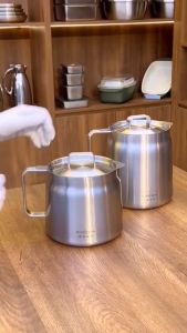 Saringan Minyak Goreng Stainless Steel 1.3 Liter Wadah Penyaring Minyak Goreng Oil Pot